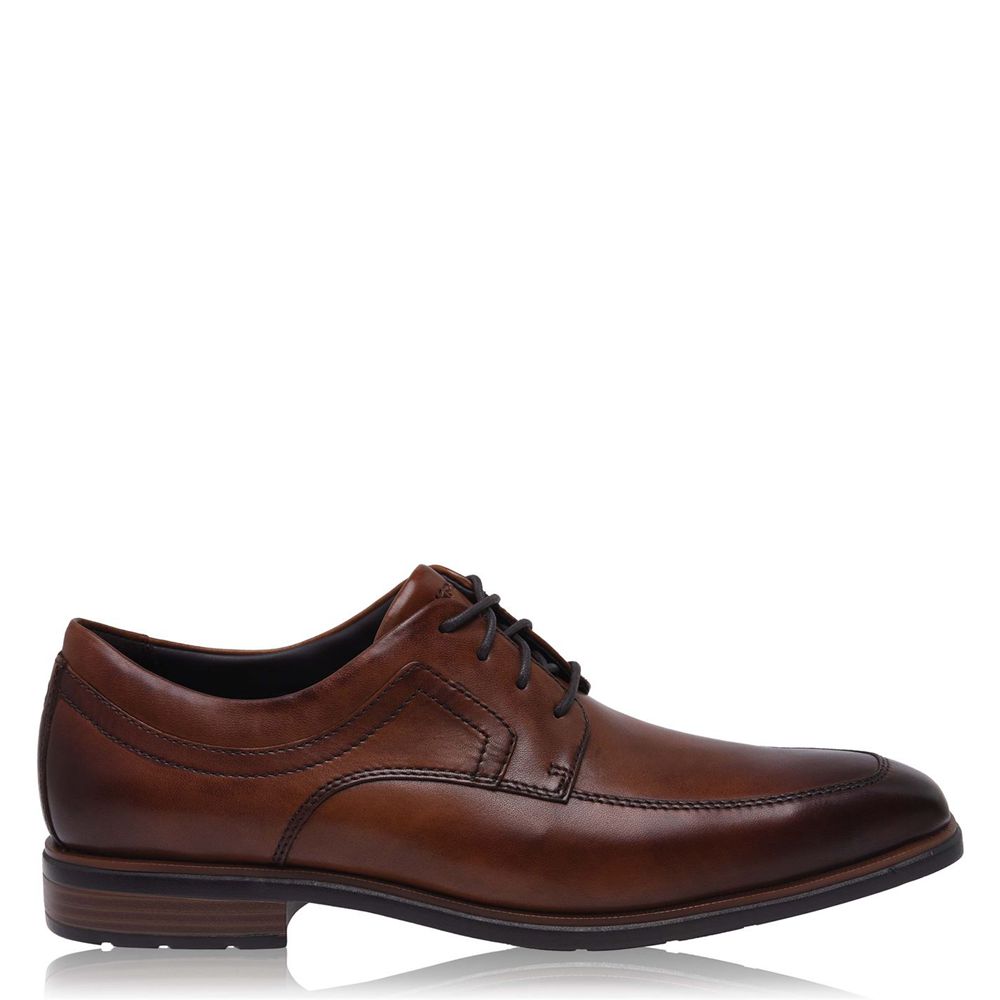 Rockport Men's 2 Apron Fw Dress Shoes - Cognac - USA (7326QXLTD)